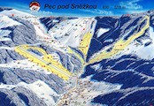 Mapa Ski areálu Pec pod Sněžkou