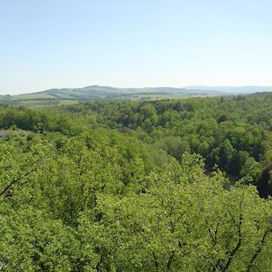 Grabštejn, pohled z věže do kraje