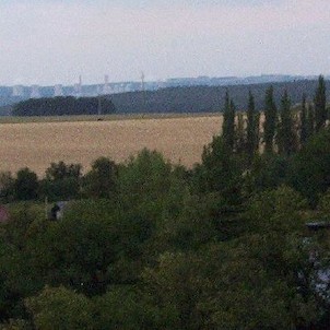 Pohled k severu, Elektrárna Turów u Turoszówa (Bogatynia, PL)