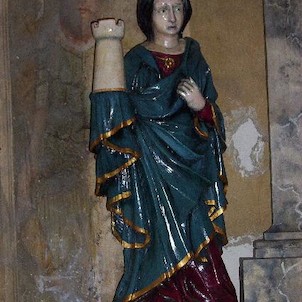 Hradní kaple sv. Barbory, Replika ztracené gotické sošky sv. Barbory od Martina Černého