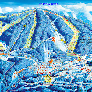 Mapa Ski areálu Harrachov