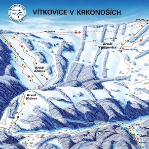 Mapa Ski areálu Vítkovice