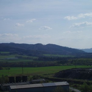 výhled z Okroulé na Palkovické hůrky - Babí hora
