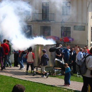 Štramberk, Štramberk náměstí, vaření tradiční zelňačky