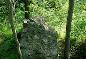 zbytek hradeb hradu Vatrnov