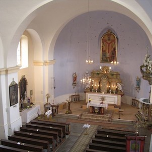 Interiér kostela SV. Floriána