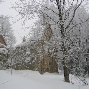 Kostel sv. Marty v zimě