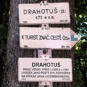Drahotuš, turistické značení