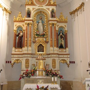 Jednov - kostel - hlavní oltář