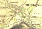mapa zabřežska asi kolem roku 1890