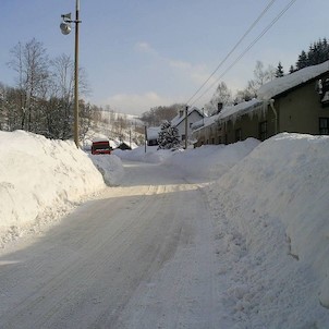 Zima u nás v Orličkách.
