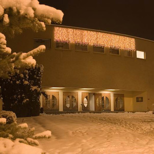 Roškotovo divadlo v zimě