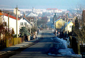 pohled na obec Žihle ze silnice Žihle - Rabštejn nad Střelou