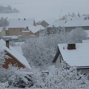 zasněžený Bílichov - prosinec 2008