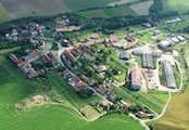 letecký pohled na Hořešovičky