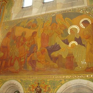 Nástěnná malba, Malovaný interiér kostela v Gruntě