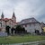 Čestín - kostel a Obecní úřad (dříve Obecná škola)