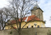 Kostel sv. Jakuba Většího, Pohled přes ohradní zeď