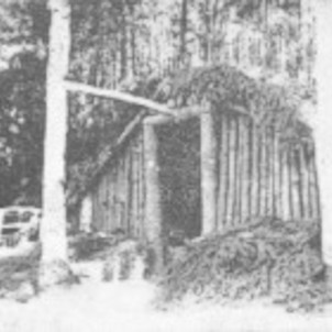 Zemljanka na dole 1945