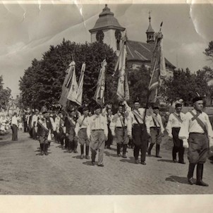 Pokládání věnců legionářům v Bukovně