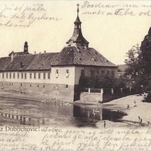 Dobřichovice, pohled z r. 1908