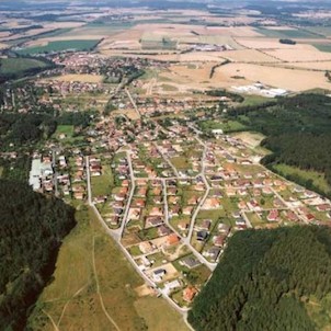 Letecký pohled část Jirčany S