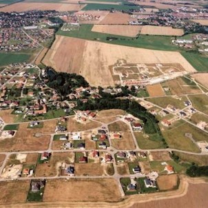 Letecký pohled část Zdiměřice V