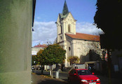 Evangelický kostel (pohled od náměstí)