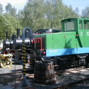 Železniční muzeum-mašinka z kladenských oceláren