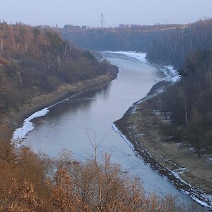 Nechranice, Ohře před Nechranickou přehradou