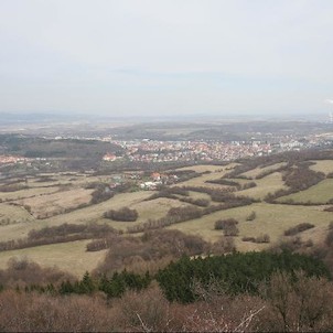 Úhošť - výhled, Další krásný výhled z Úhoště, tentokrát celkový pohled na Kadaň