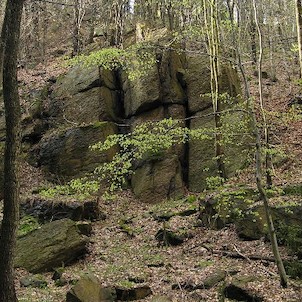 Prunéřovské údolí, skály v Prunéřovském údolí