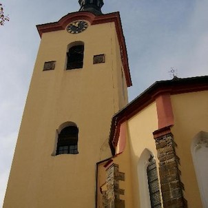 Kostelní věž, pohled ze severu