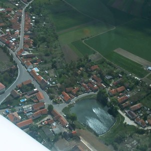 Letecký snímek Horní Beřkovice 2004