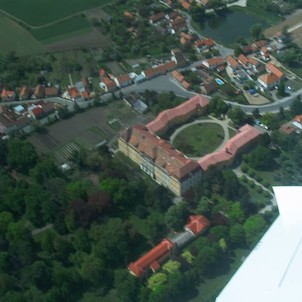 Letecký snímek Horní Beřkovice 2004