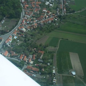 Letecký snímek Horní Beřkovice 2004
