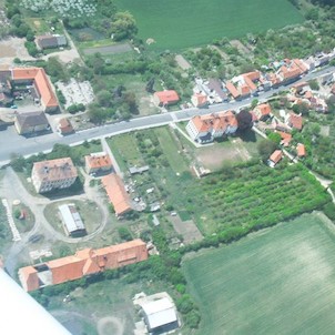 Letecký snímek Horní Beřkovice 2004