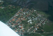 Letecký snímek Horní Beřkovice 2004