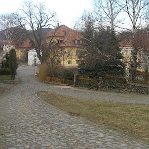 pohled od kostela, Třebívlice