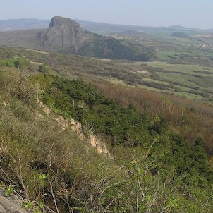 výhled z Kaňkova, výhled na Bořeň