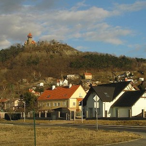 pohled od Souše, Hněvín