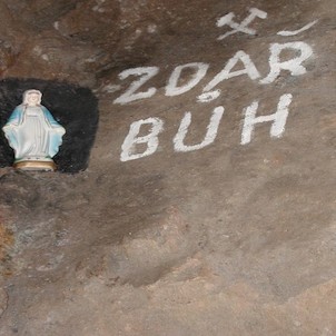 Panenka Marie v podzemí štoly St.Martin