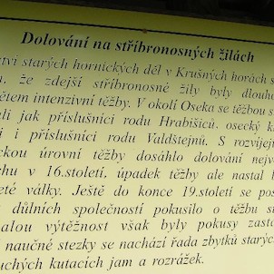 Čertova díra - informační tabule, Naučná stezka Přírodou a dějinami Oseka