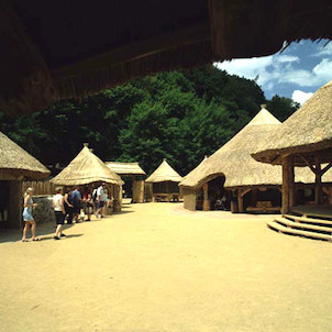 africká vesnice v jihlavské ZOO