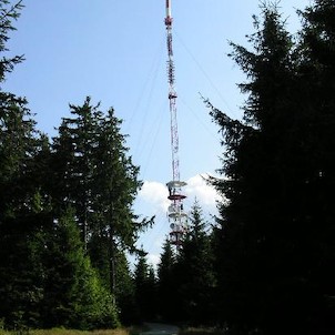 vrchol s vysílačem