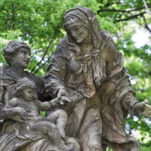 Detail sousoší sv. Anny