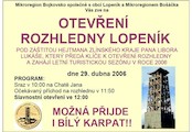 otevření rozhledny Lopeník 2006