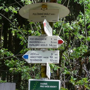 Rozcestník Pulčinské skály