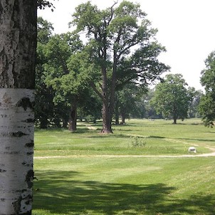 Okraj Podskalské louky je přeměněn na golfový areál.