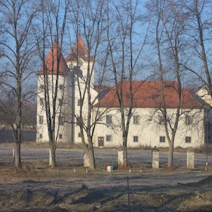 zámek v zimě
